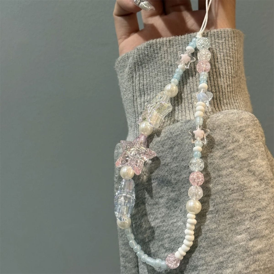 Star-Themed Beaded Necklace Bowlift