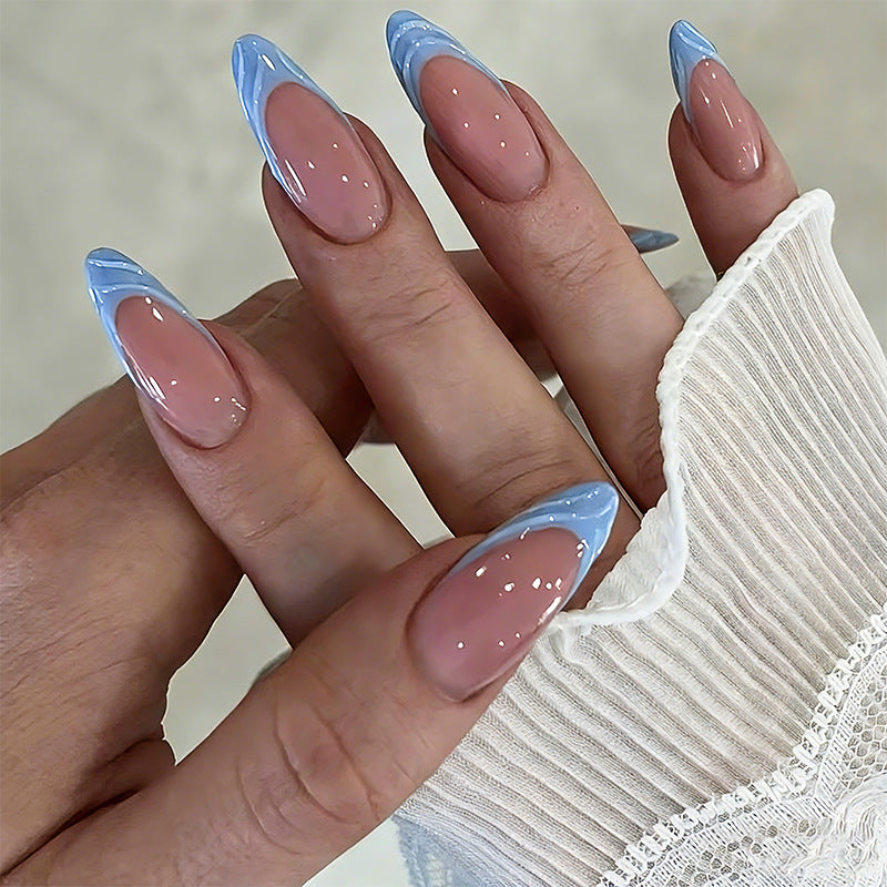 Acrylic nail set with elegant ombre gradients and modern tips Bowlift
