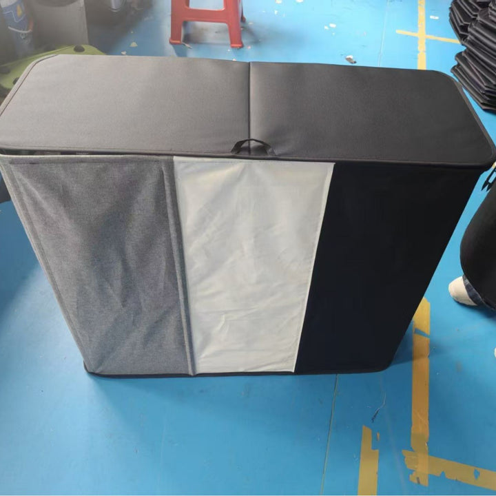 Laundry separation system with practical shopping bags Bowlift