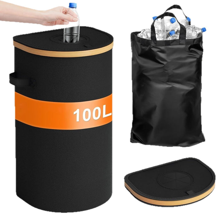 Waste separation container with practical lid and large volume Bowlift