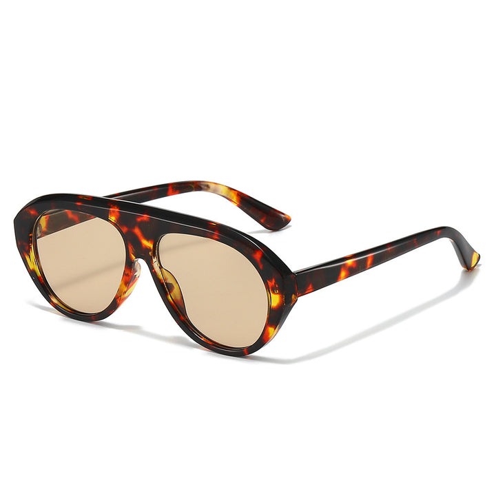 Oversized Geometric Aviator Sunglasses Bowlift
