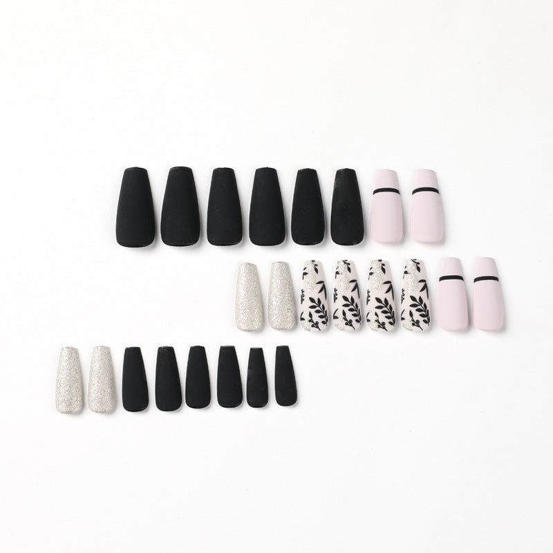 Artful Nail Extensions with Elegant Decoration Bowlift