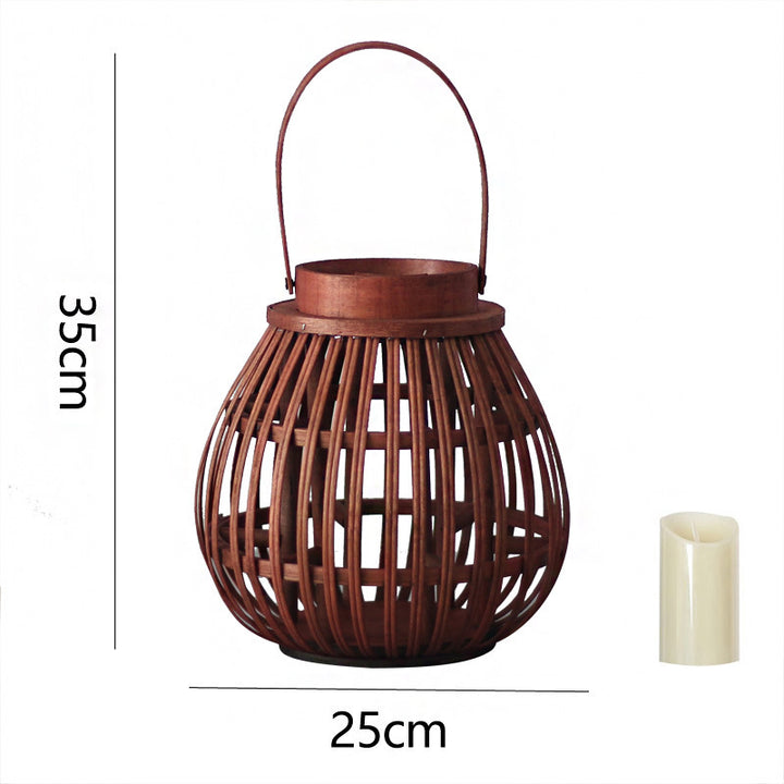 Handmade Rattan Lantern Bowlift