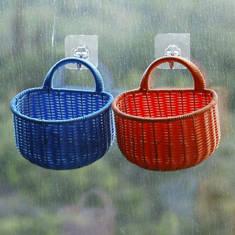 Chic Woven Storage Basket with Ergonomic Handle Bowlift