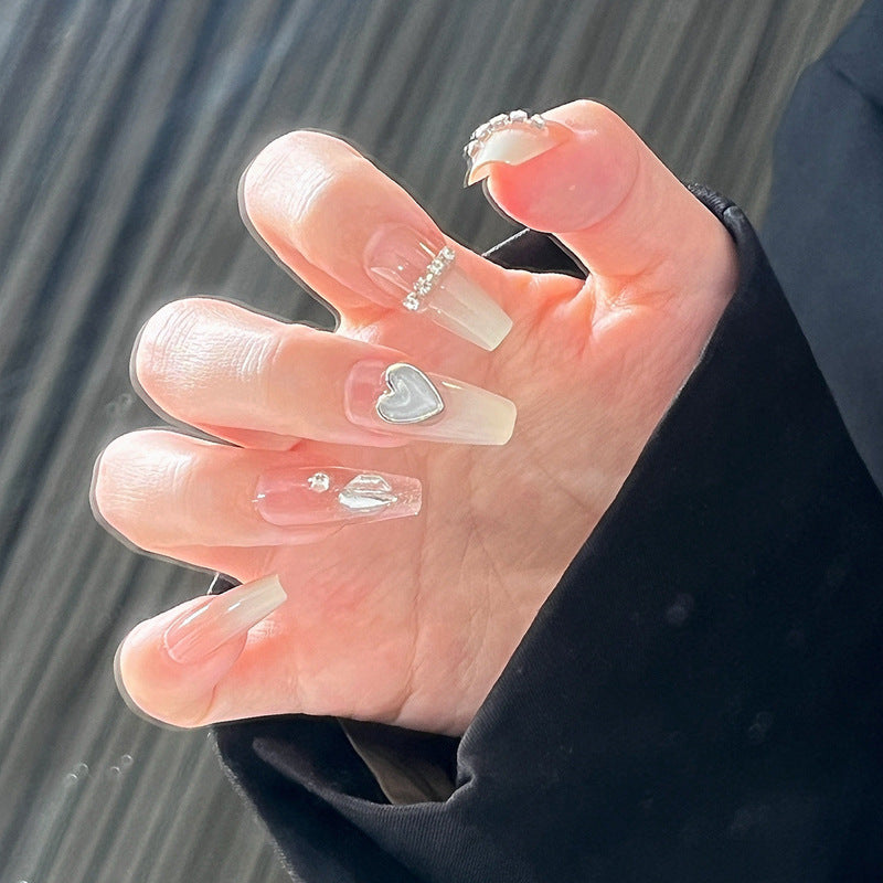 Ombre Press-On Nails with Glossy Finish Bowlift