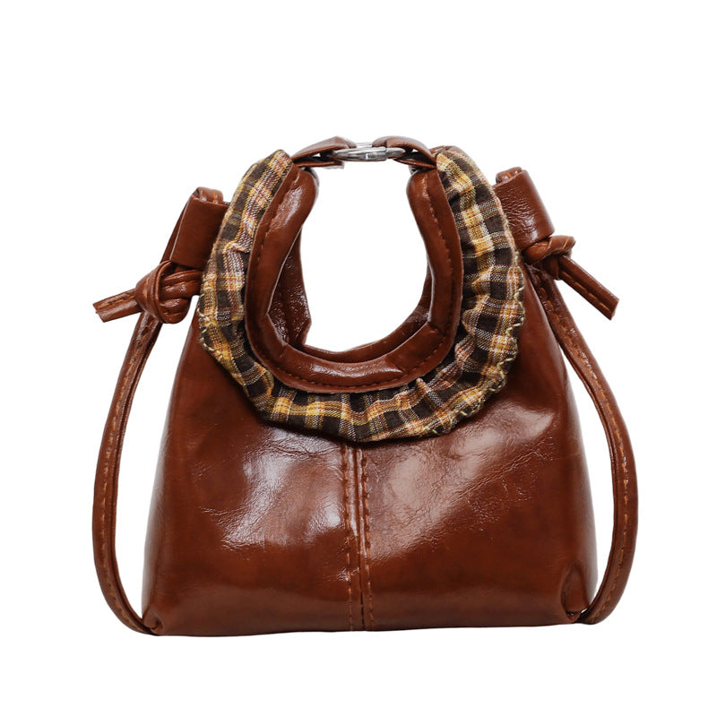 WoStylish Handcrafted Leather Bucket Bag Bowlift