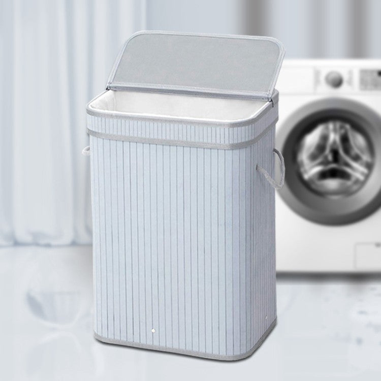 Elegant Laundry Basket Made of Natural Bamboo Bowlift