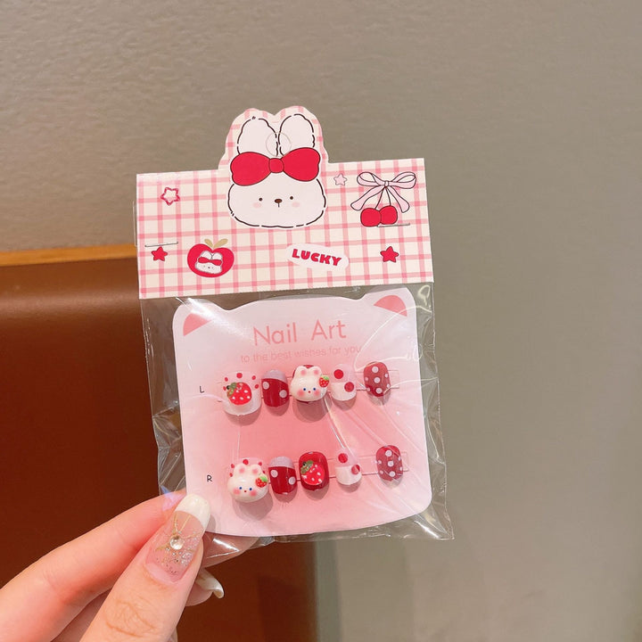 Artificial nails with sweet character design Bowlift