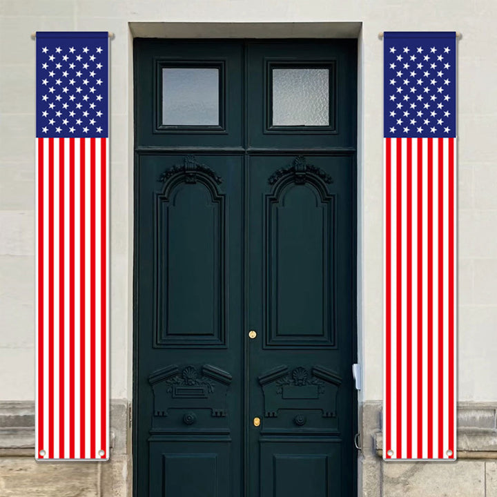 Unisex nan patriotic American flag windsock with long trailing streamers and reinforced hanging loop Bowlift