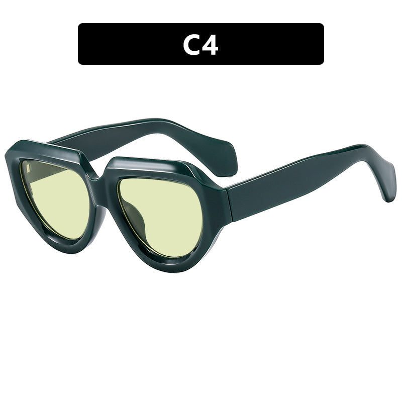 Women's fashionable sunglasses with unique, angular frame Bowlift