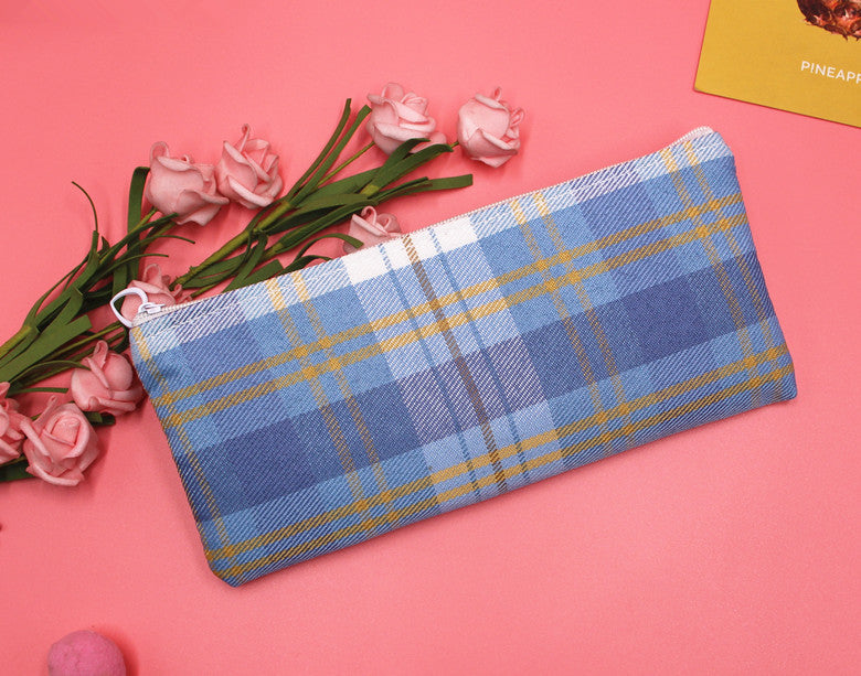 Stylish Plaid Pencil Case Bowlift