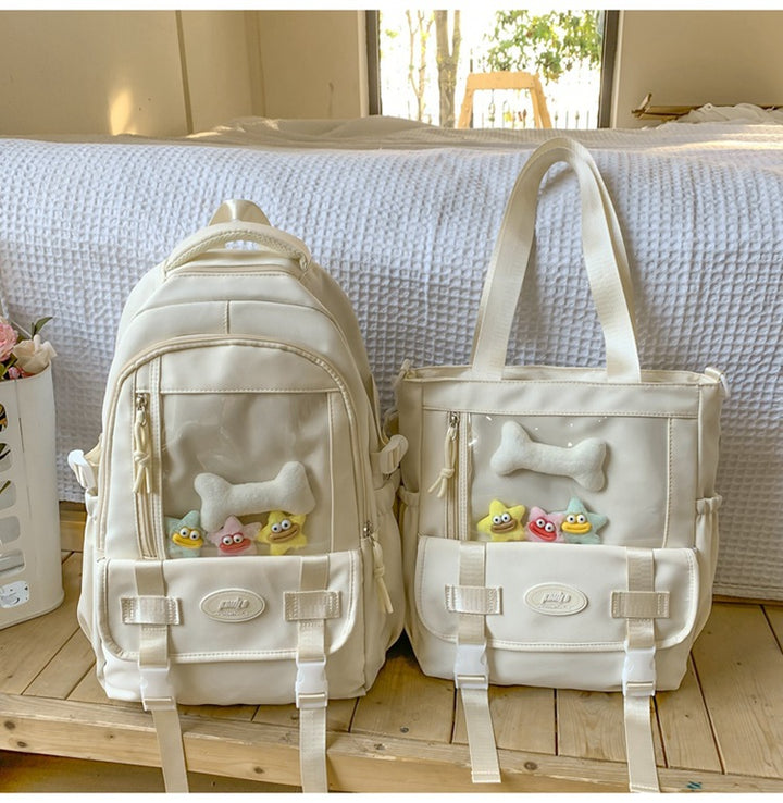 Playful Animal-Themed Backpack and Tote Combo
