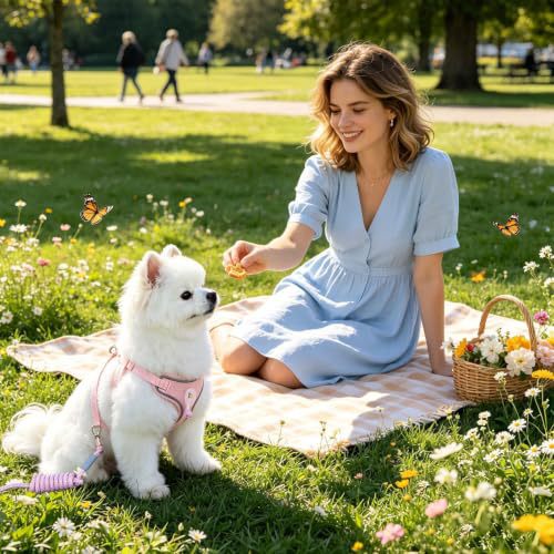 Pet harness with leash Bowlift