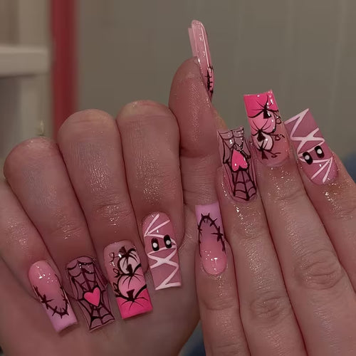 Halloween-Themed Art Nail Set Bowlift