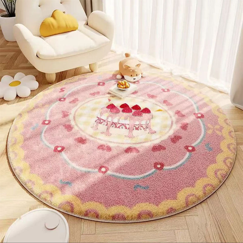 Cute Bear-Themed Round Area Rug
