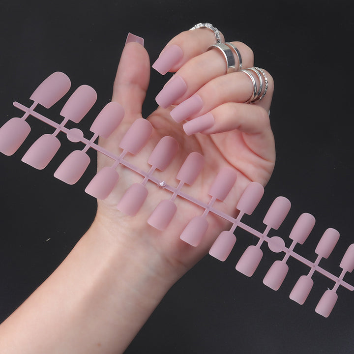 Matte Finish Long Stiletto Press-On Nails Bowlift