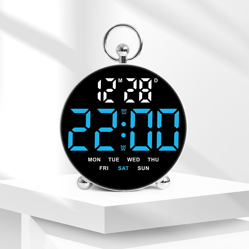 Digital alarm clock with large display and multifunctional features Bowlift