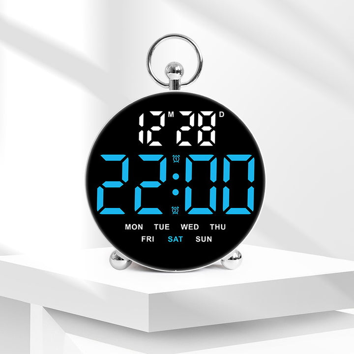 Digital alarm clock with large display and multifunctional features Bowlift
