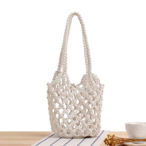Trendy Macrame Beach Bag Bowlift