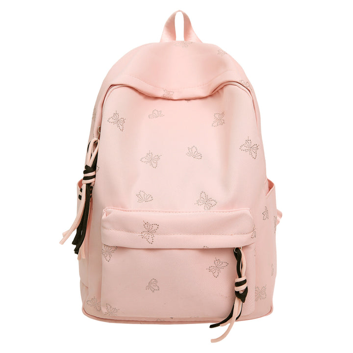 Butterfly Emblem Decorated Backpack Bowlift