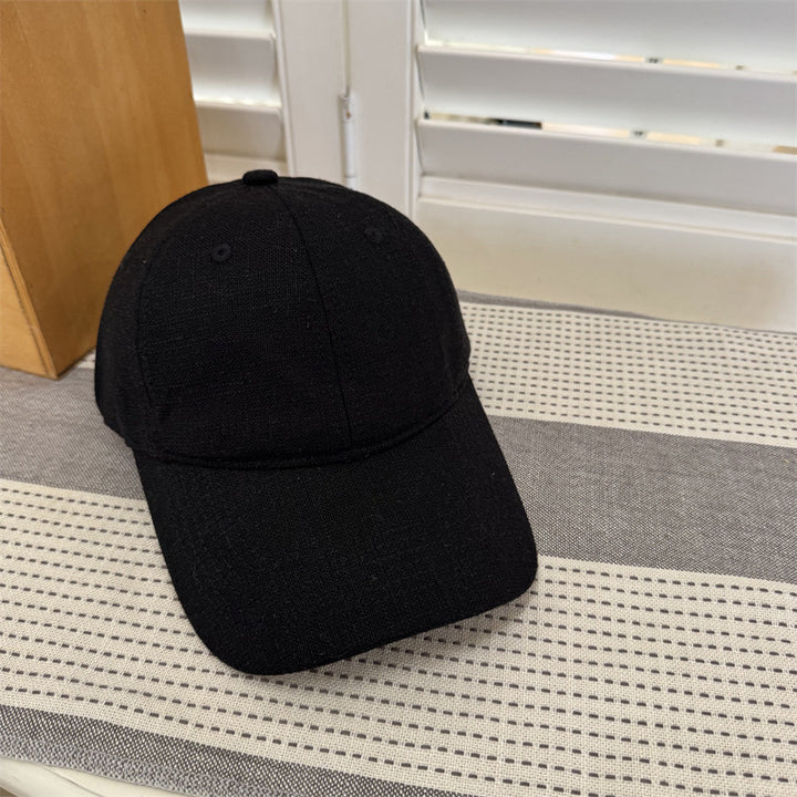 Women's Casual Textured Cotton Baseball Cap Bowlift