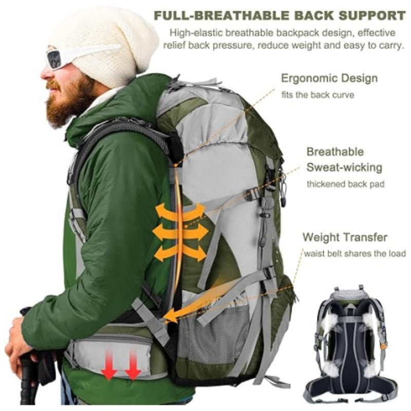 Multi-Functional Hiking Backpack Bowlift