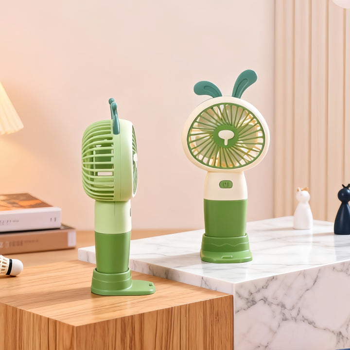 Ladies portable hand fan in cute lion design Bowlift