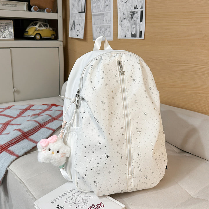Stylish Star-Embellished Backpack