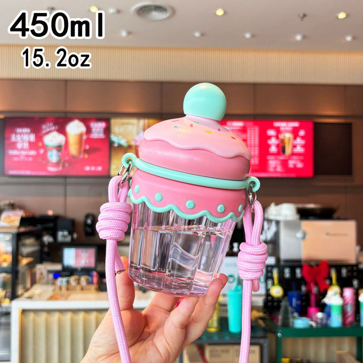 Women creative Cupcake water bottle Bowlift