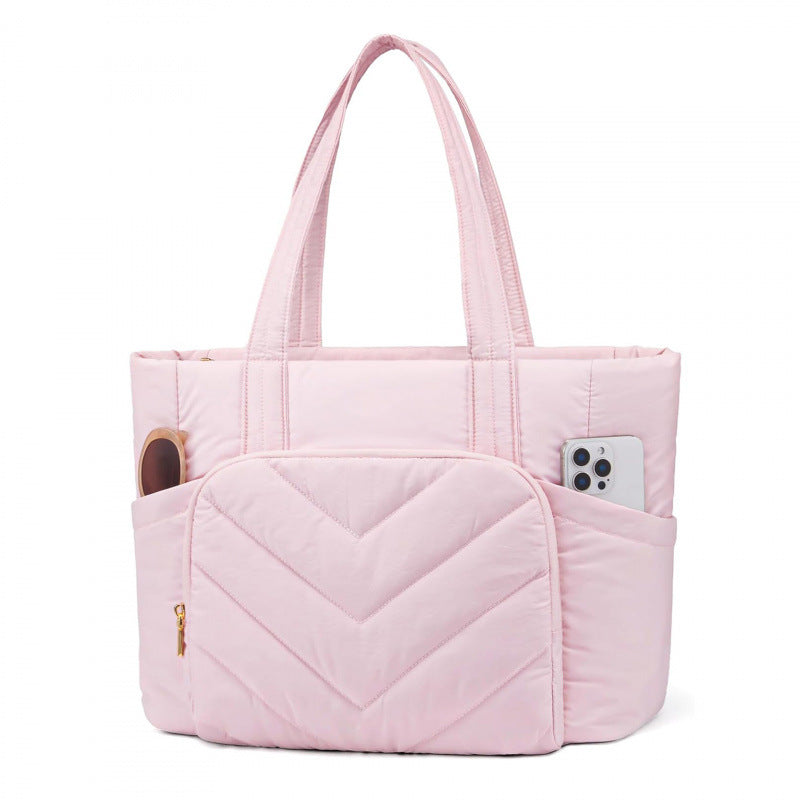Multifunctional tote bag with padded interior and many compartments Bowlift