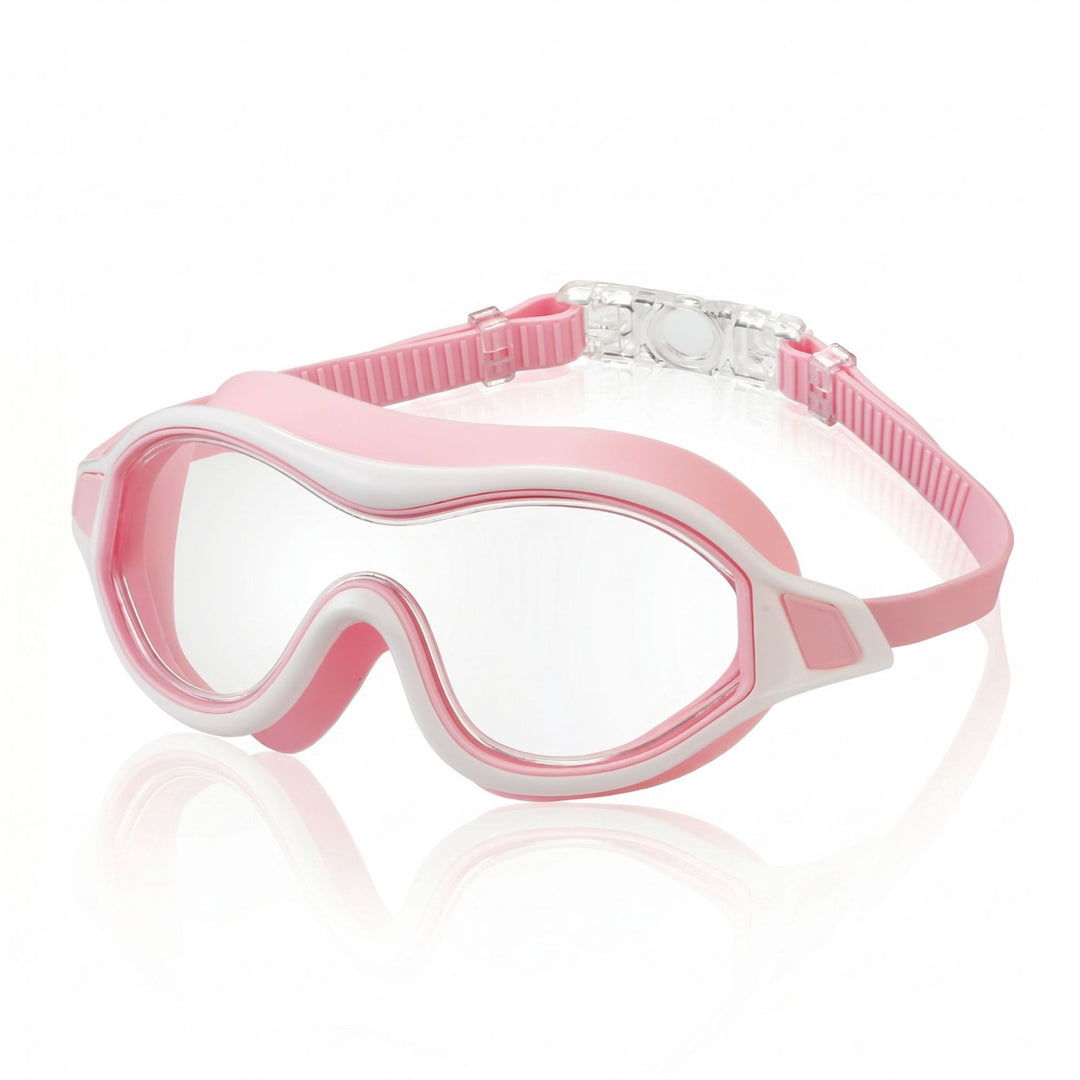Swim mask with ergonomic design Bowlift