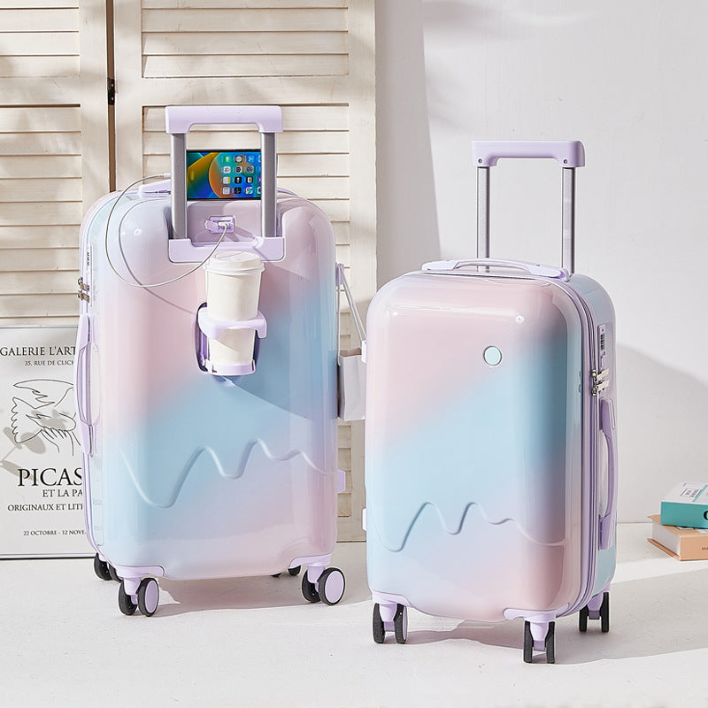 Unisex Lightweight Impact-Resistant Carry-On Suitcase Bowlift