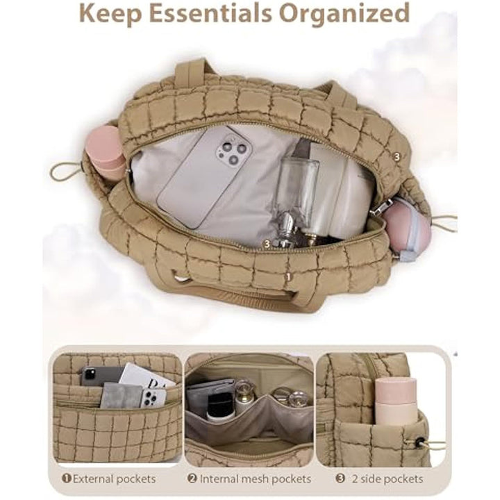 Quilted Multi-Functional Travel Tote Bowlift