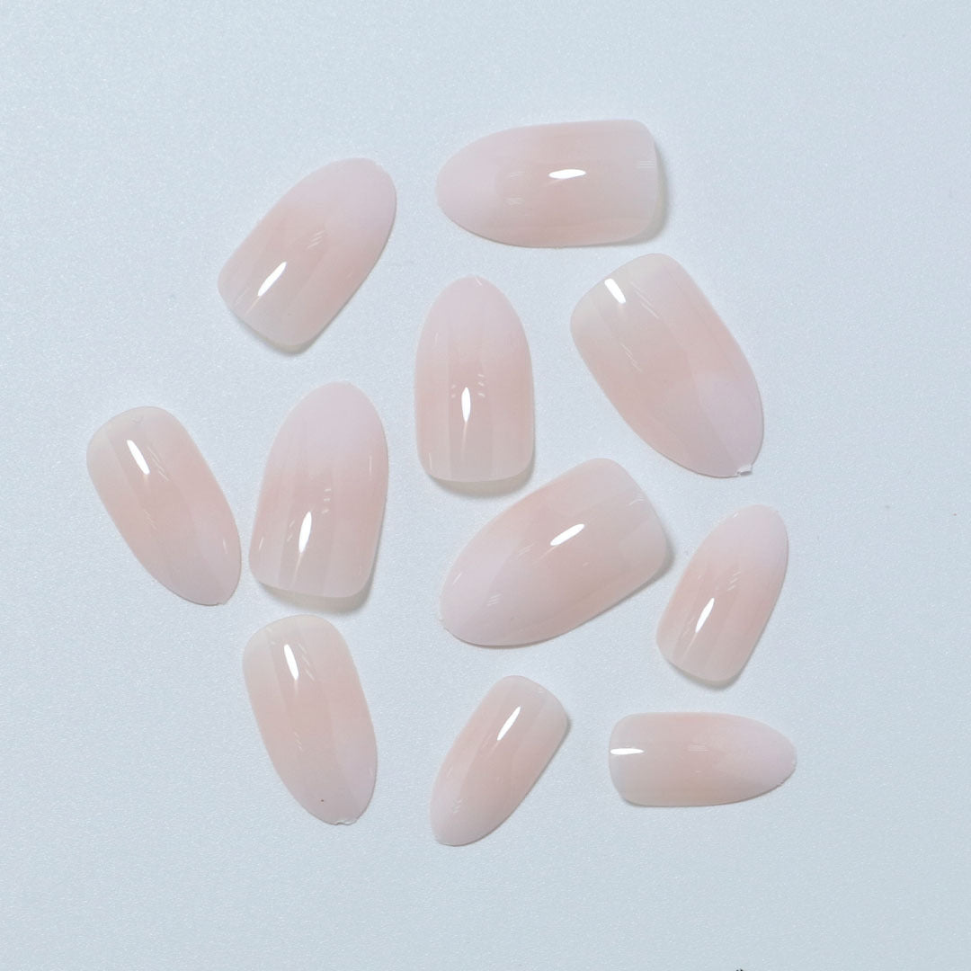 Natural Finish Press-On Nail Tips Bowlift