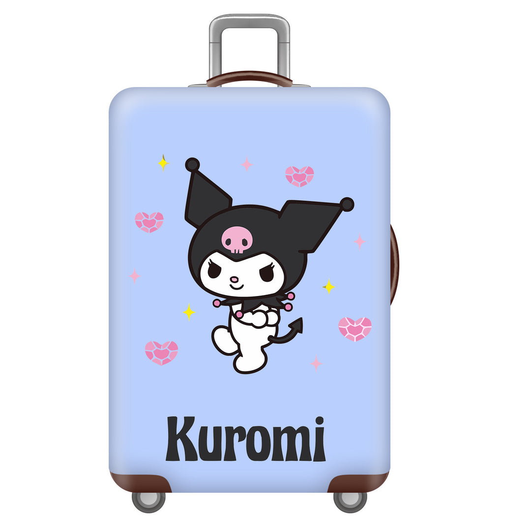 Unisex children's suitcase with reinforced hard shell, telescopic handle and Kuromi motif Bowlift