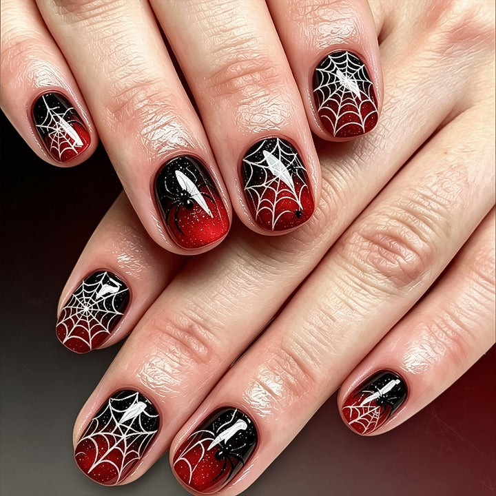 Spider-Inspired Nail Art Set Bowlift
