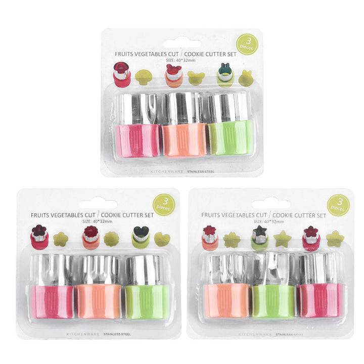 Cookie cutter set with antibacterial silicone and stainless steel molds Bowlift