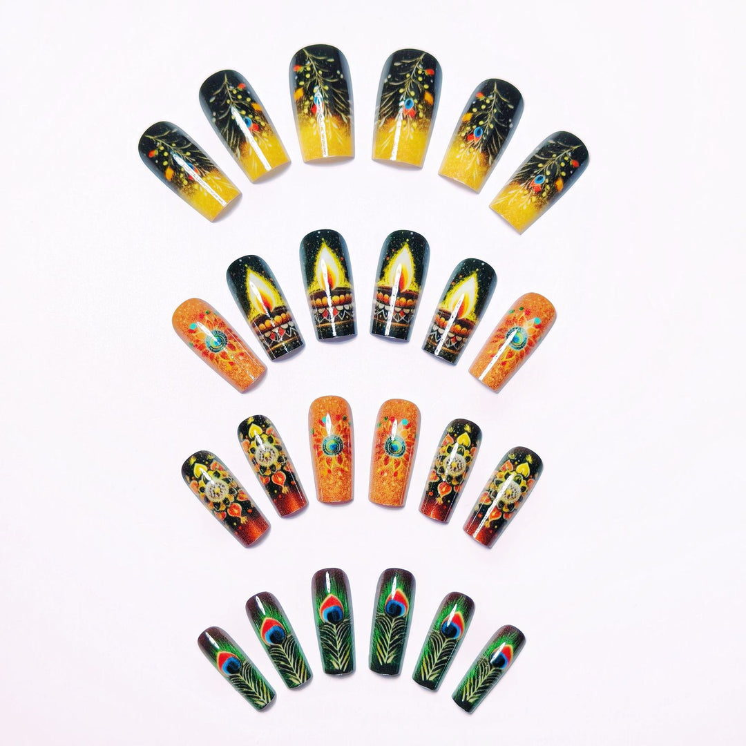 Artistic Festive Nail Art Bowlift