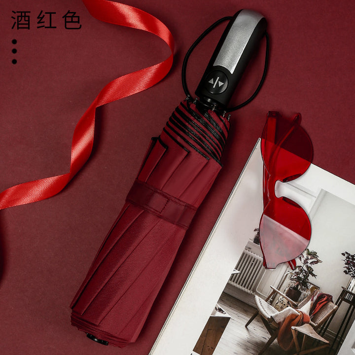 Women's foldable umbrella with 12 sturdy ribs and elegant design Bowlift