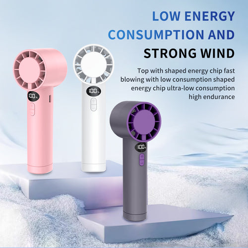 Portable Rechargeable Handheld Fan Bowlift