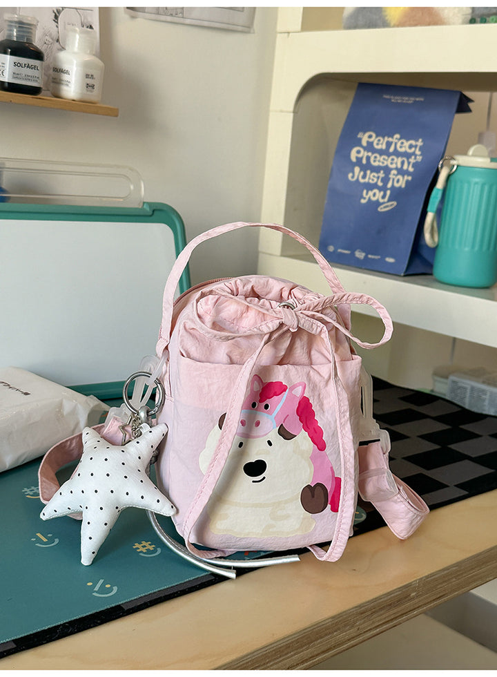 Playful Illustrated Crossbody Bag