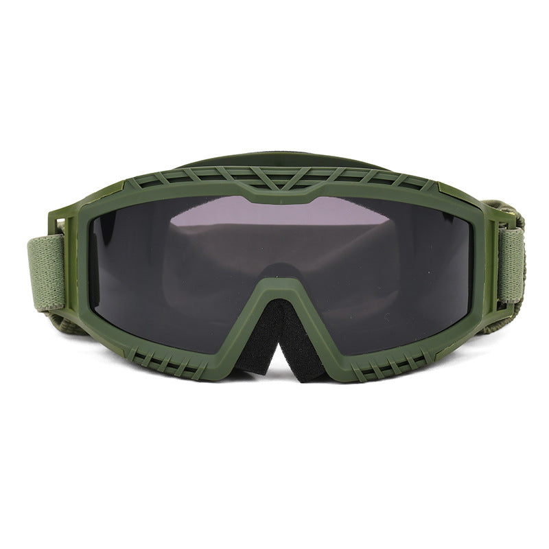 Tactical Ballistic Goggles with Anti-Fog Dual-Layer Lens and Adjustable Elastic Strap Bowlift