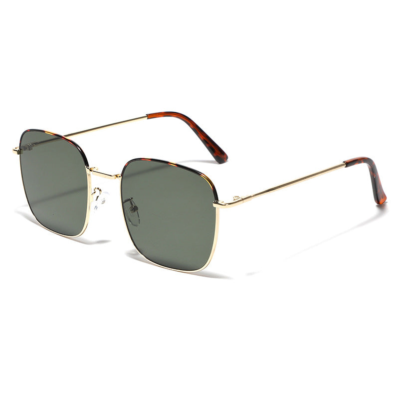 Women's fashionable square sunglasses with elegant metal frame Bowlift