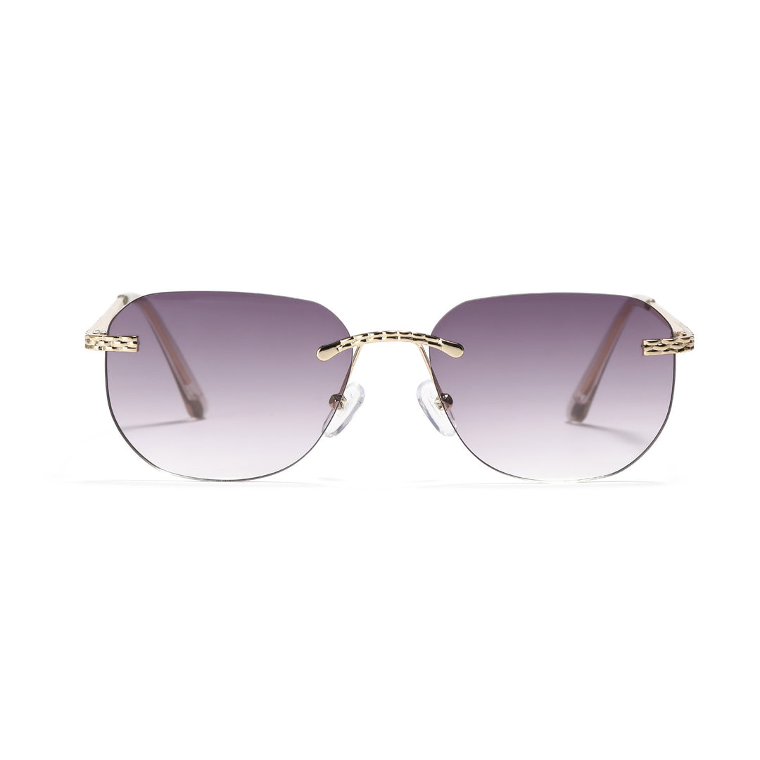 Women's Casual Oversized Sunglasses with Elegant Metal Frame Bowlift