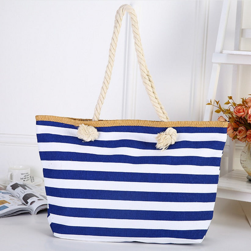 Beach bag made of high-quality canvas with sturdy rope handles Bowlift