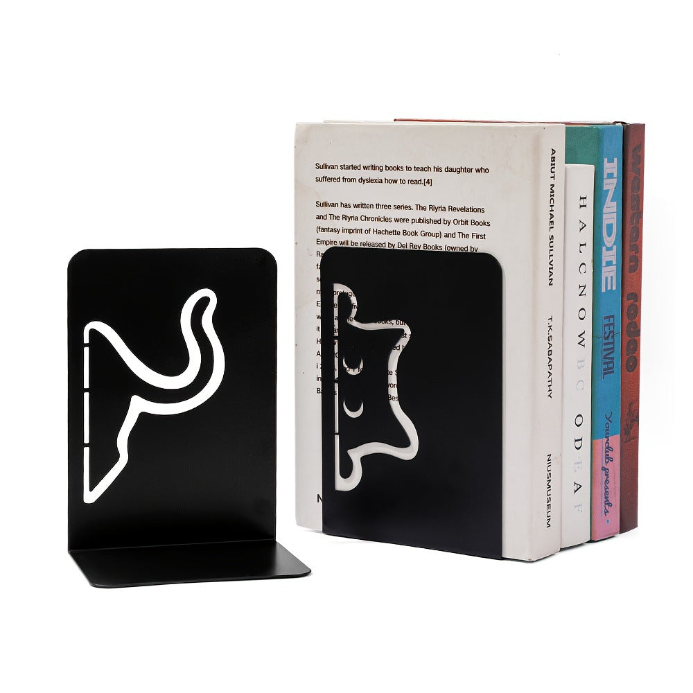 Cat-Themed Decorative Book Ends