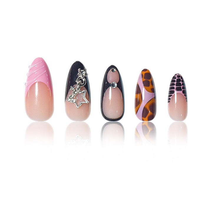 Stylish Stiletto Press-On Nail Art Set Bowlift