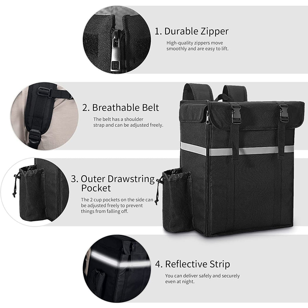 Women Multifunctional Cooler Bag with Insulated Interior and Side Pockets Bowlift