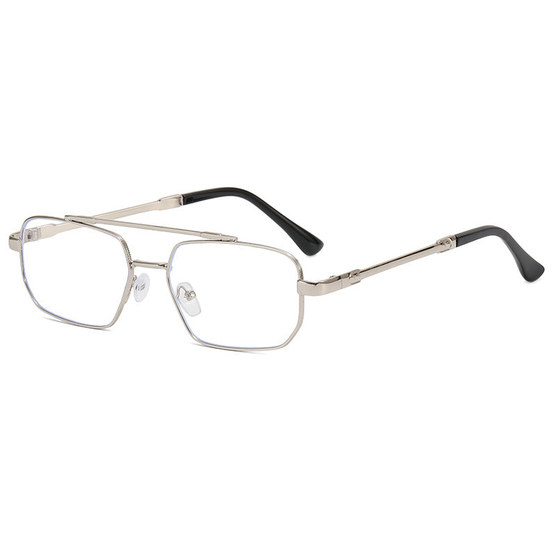Women's fashionable geometric glasses with lightweight metal frame Bowlift