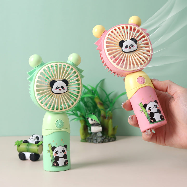Unisex Portable Panda Fan with Integrated Spray Function Bowlift